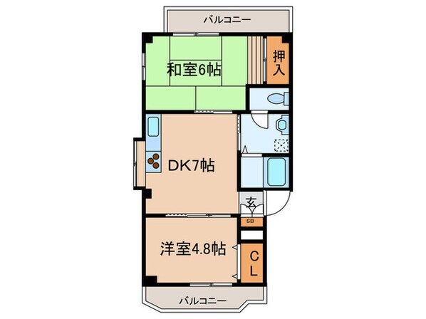 メゾン　ユニの物件間取画像